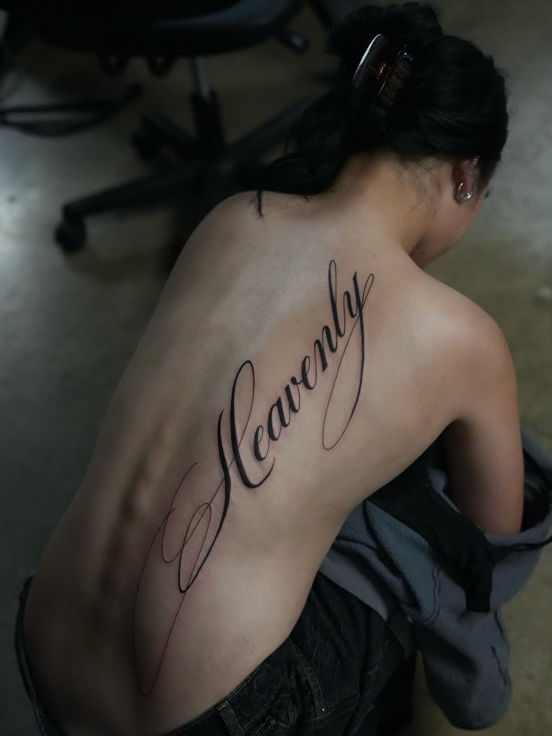 Tattoo by @tatsbyalyssa — lettering_script, fine_line