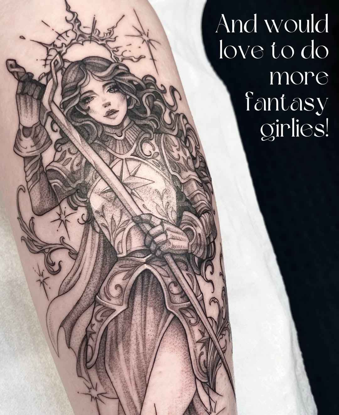 Tattoo by @ivy.k.tattoos โ black_and_grey
