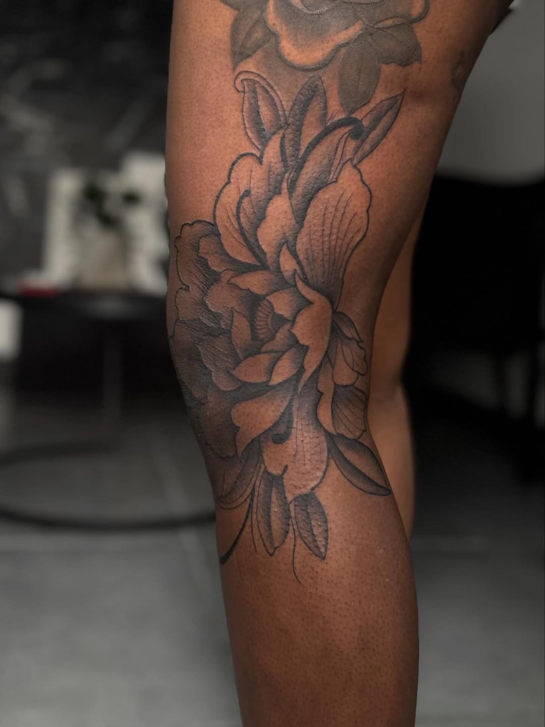 Tattoo by @shyluhv — black_and_grey, realism