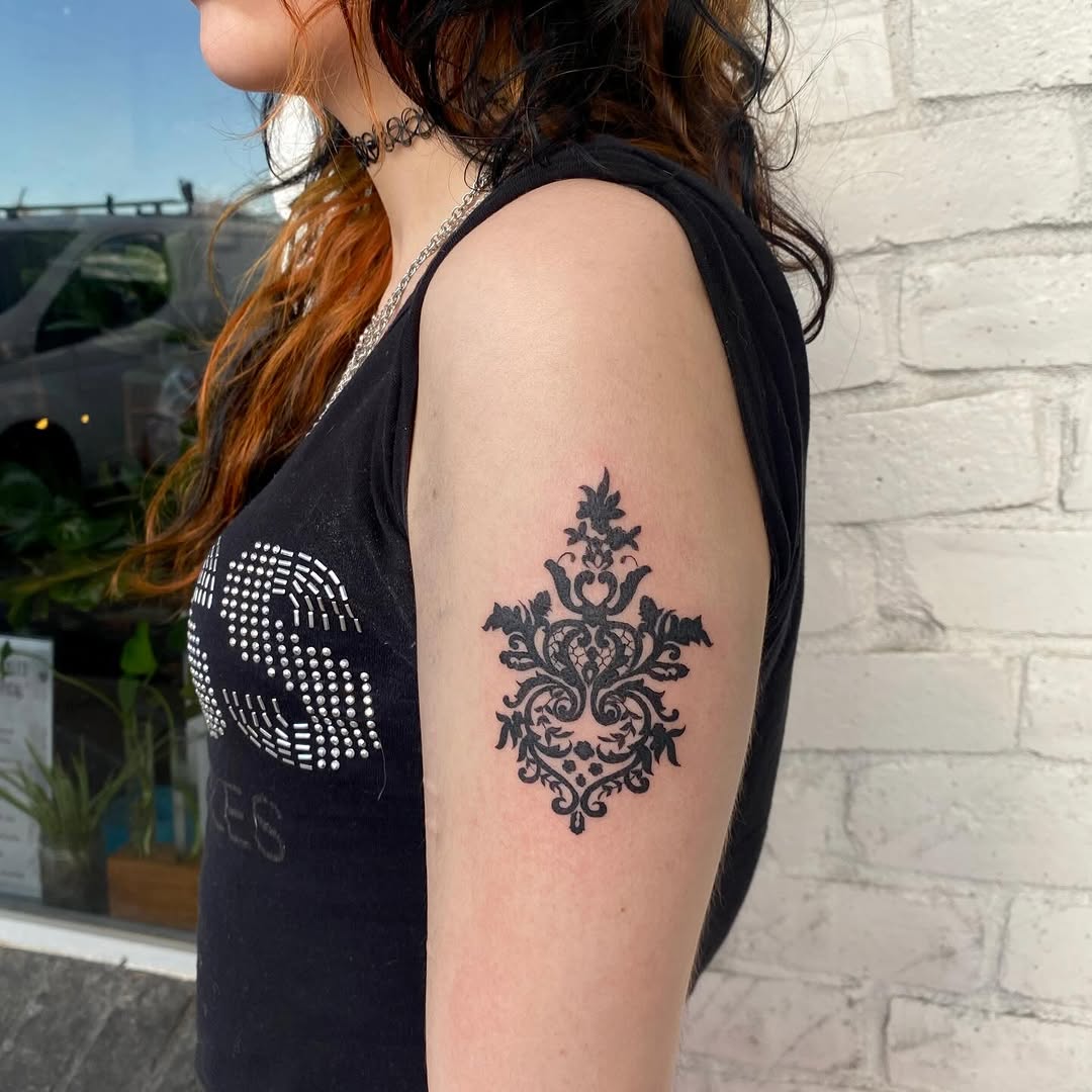 Tattoo by @supercutetattoo — ornamental, blackwork