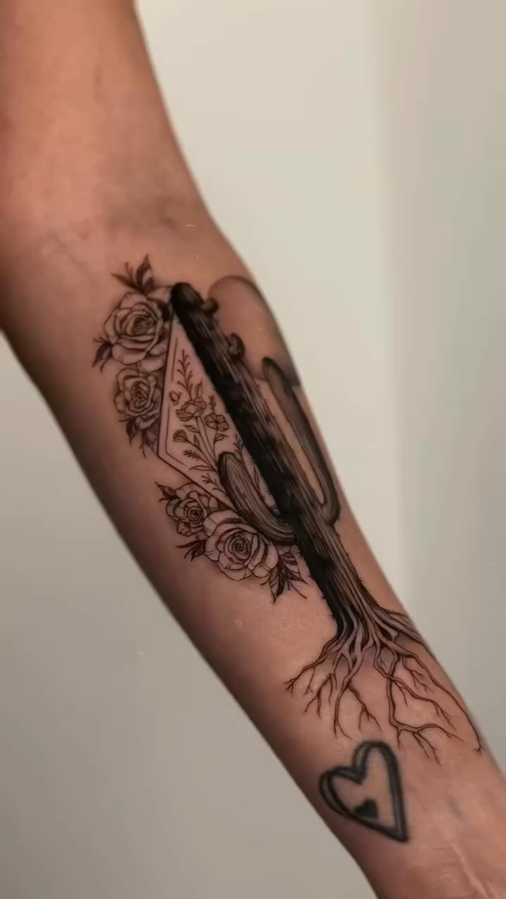 Tattoo by @giannatattoos — illustrative, black_and_grey