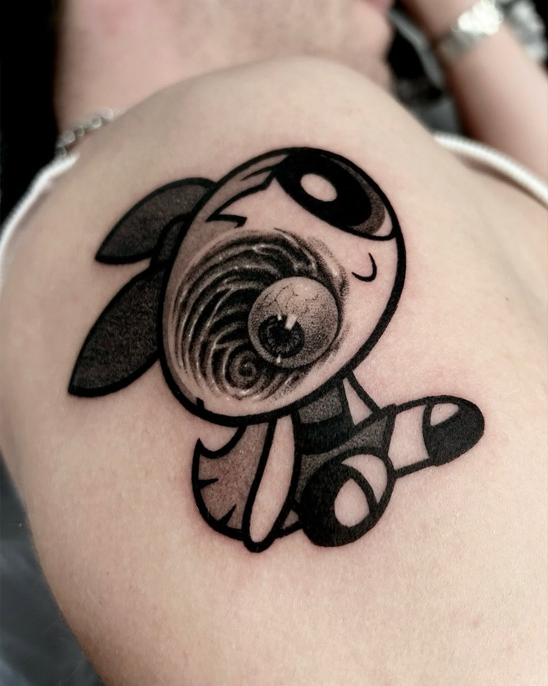 Tattoo by @sailor_solar_ — black_and_grey, realism
