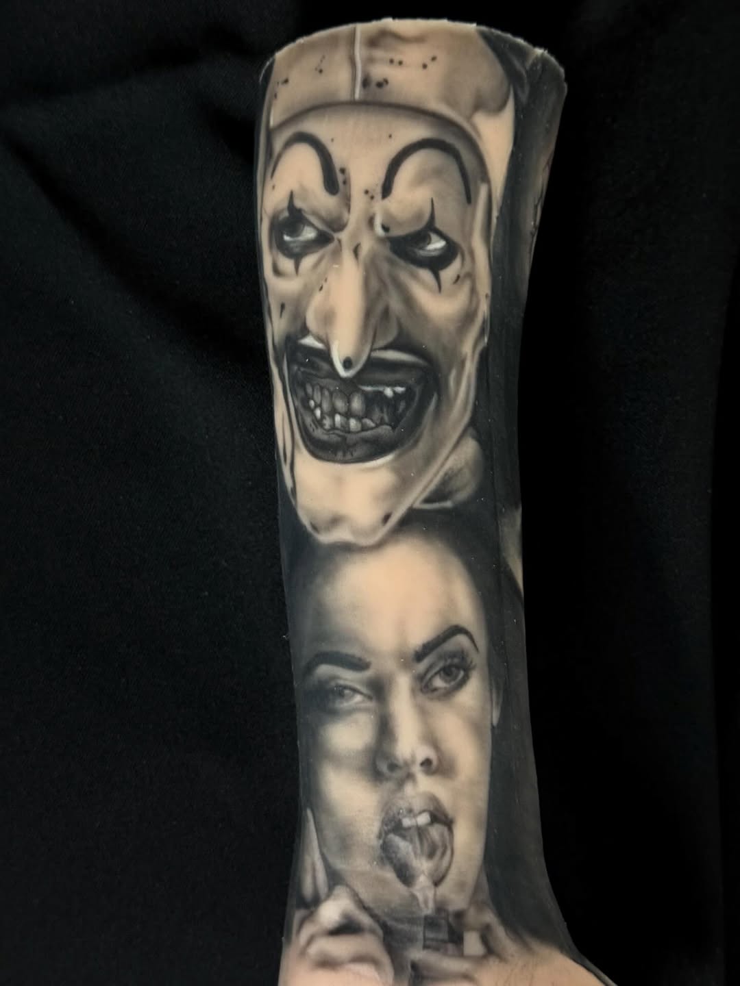 Tattoo by @nikkonyce — realism, black_and_grey