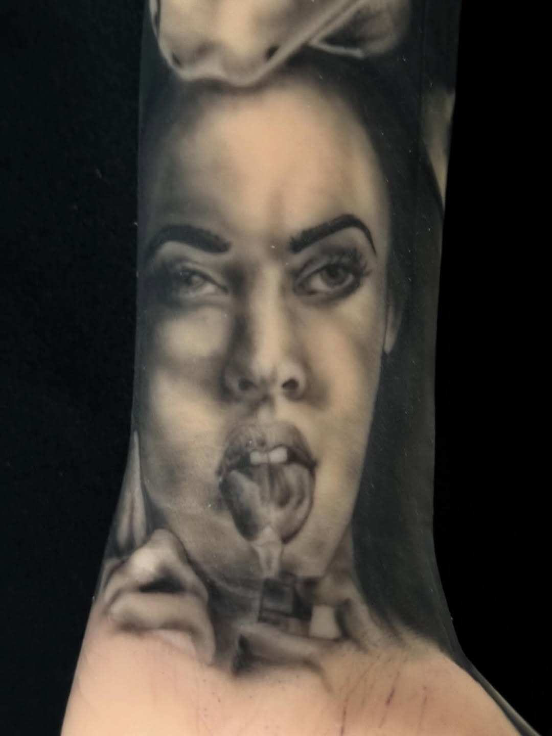 Tattoo by @nikkonyce — realism, black_and_grey