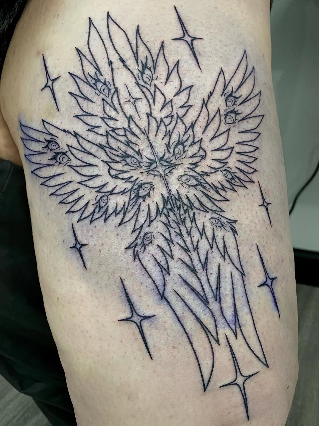 Tattoo by @stabby_savvy — blackwork