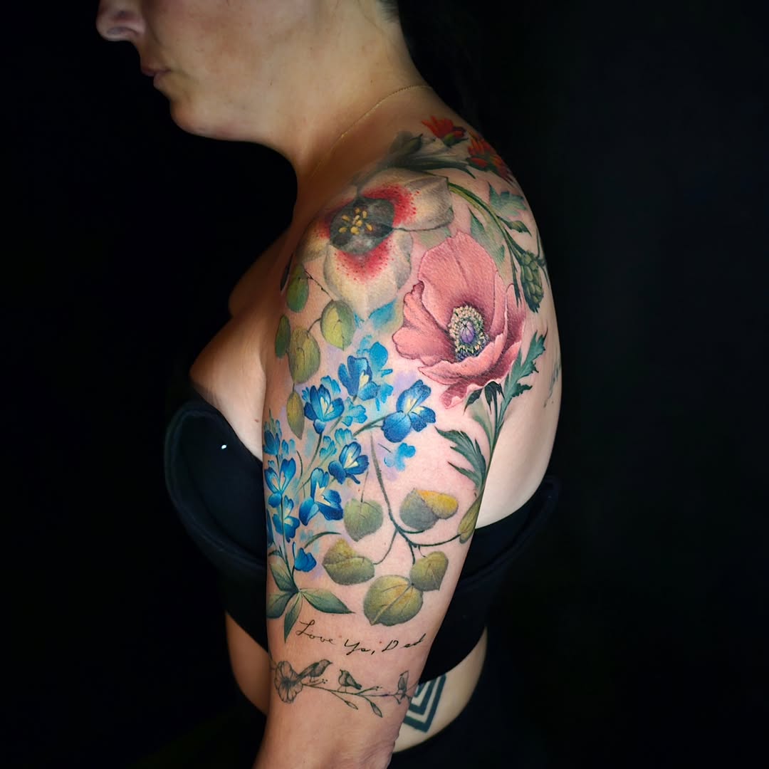 Tattoo by @dannymadsentattoo — realism, watercolor
