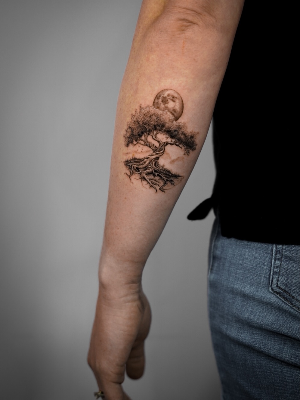 Tattoo by @morika.ink — realism, black_and_grey