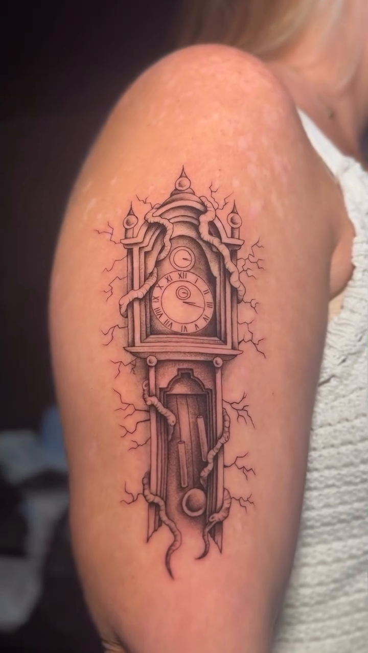 Tattoo by @jaredsharp.ink — black_and_grey, realism