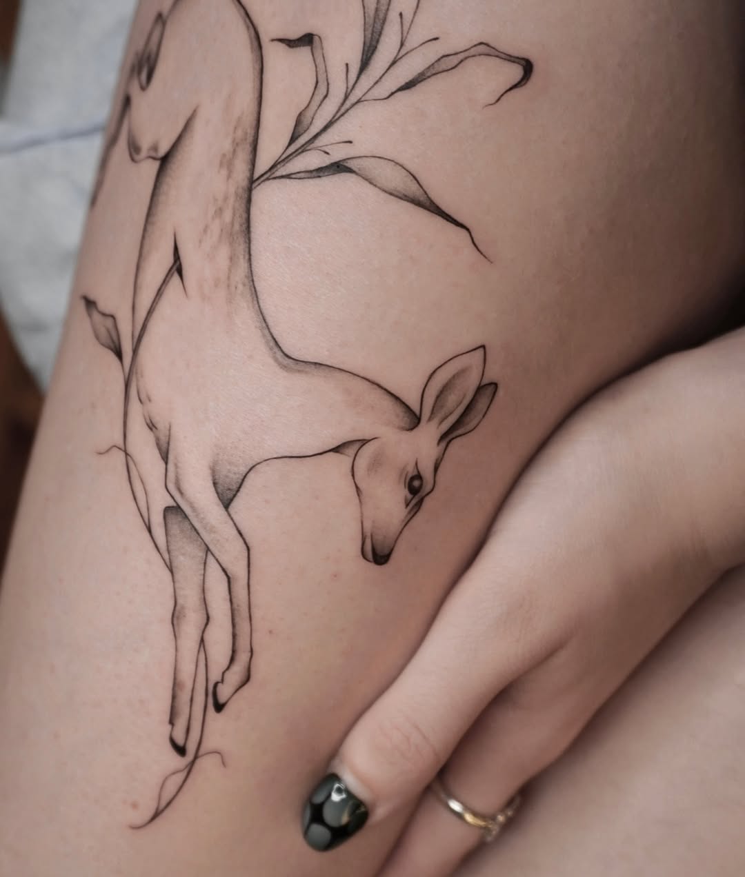 Tattoo by @ayalas._.ink — fine_line, illustrative