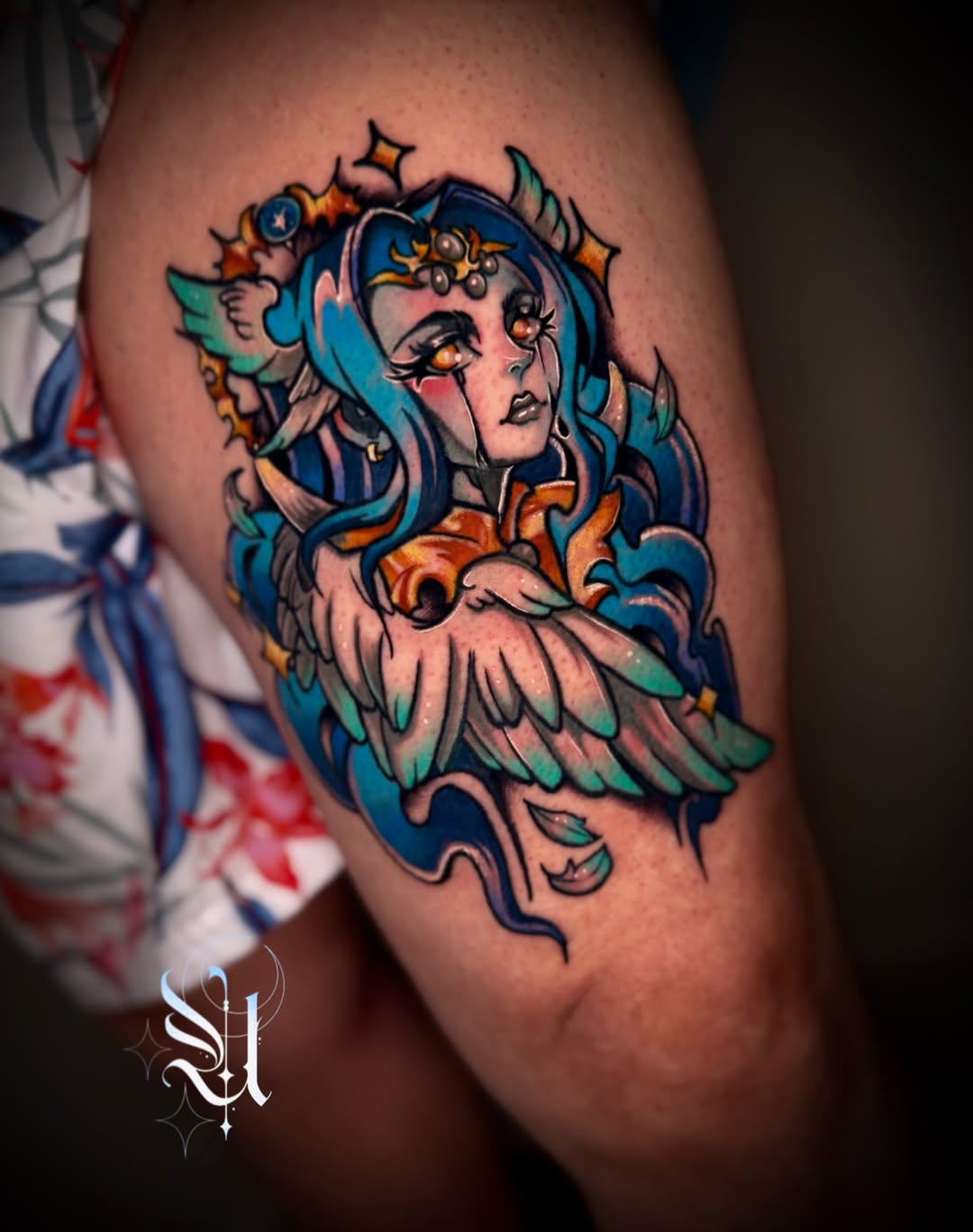Tattoo by @silverie_inks — neo_traditional, illustrative