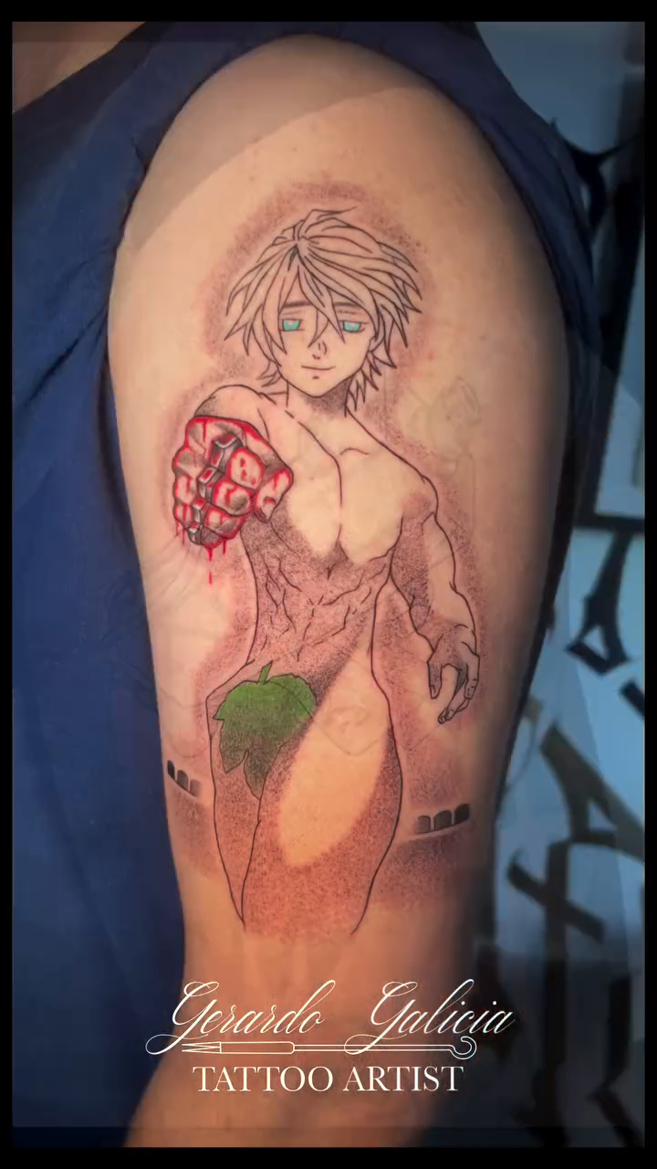 Tattoo by @galiciaink — anime