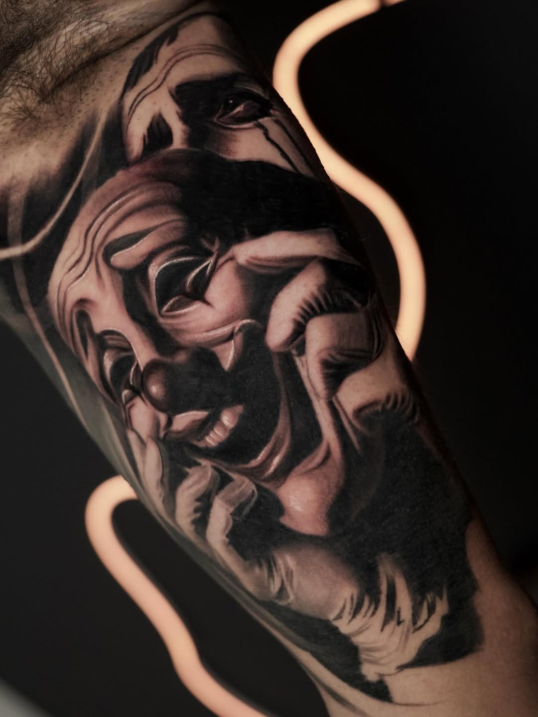 Tattoo by @baponeink — realism, dark_realism