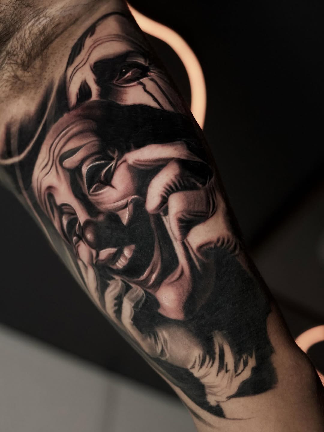 Tattoo by @baponeink — realism, dark_realism