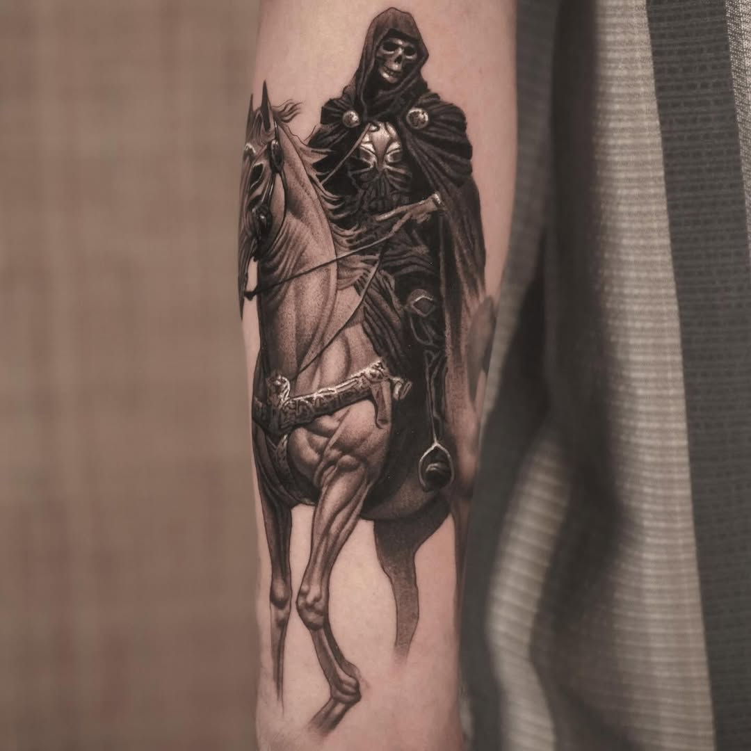 Tattoo by @alonso_tattoos โ realism, dark_realism