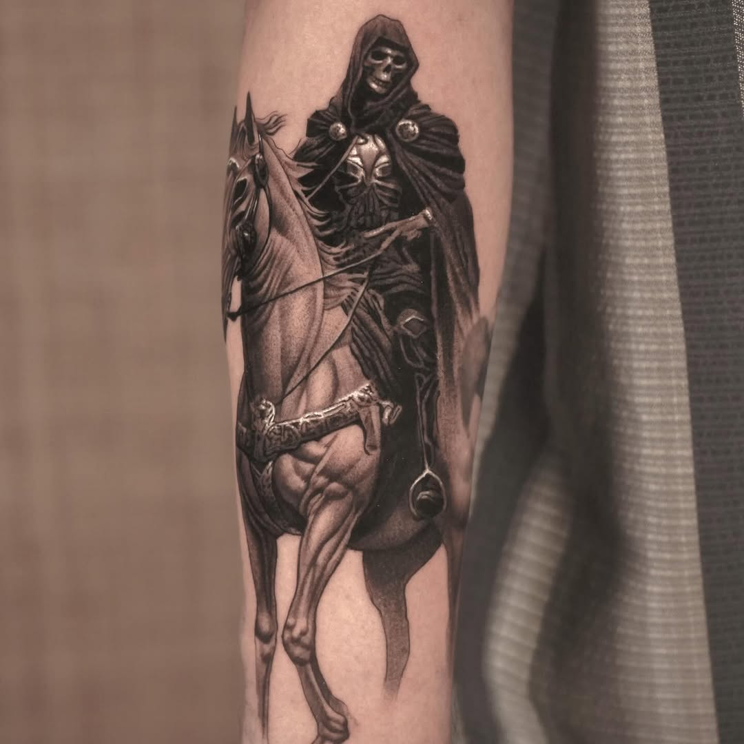Tattoo by @alonso_tattoos โ black_and_grey, realism