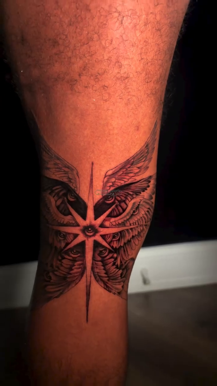 Tattoo by @tatsbyglo — black_and_grey, geometric