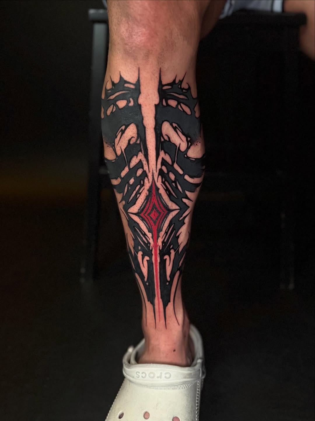 Tattoo by @orb_ink — blackwork, illustrative