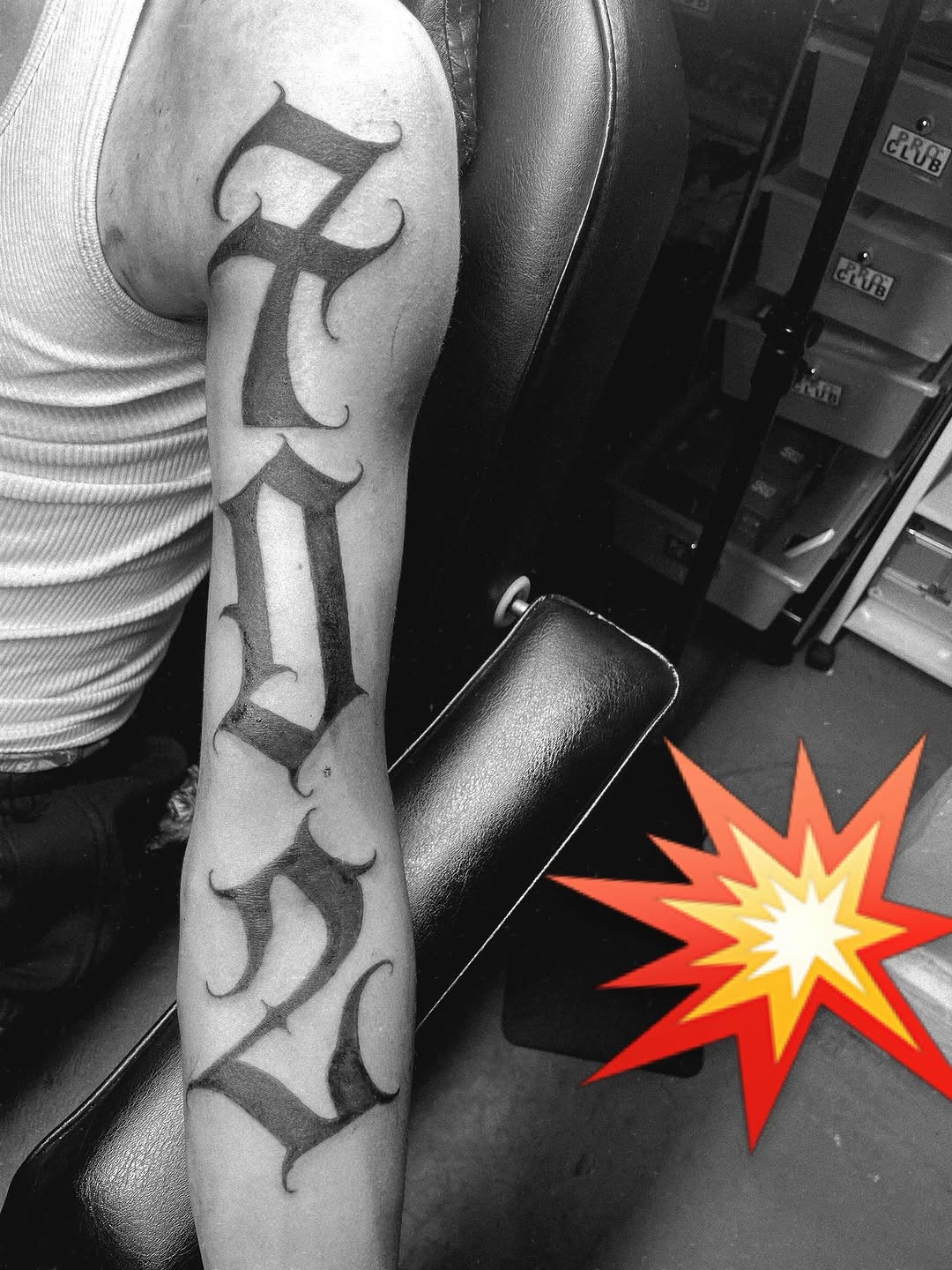 Tattoo by @chulaastatts — lettering_script, chicano