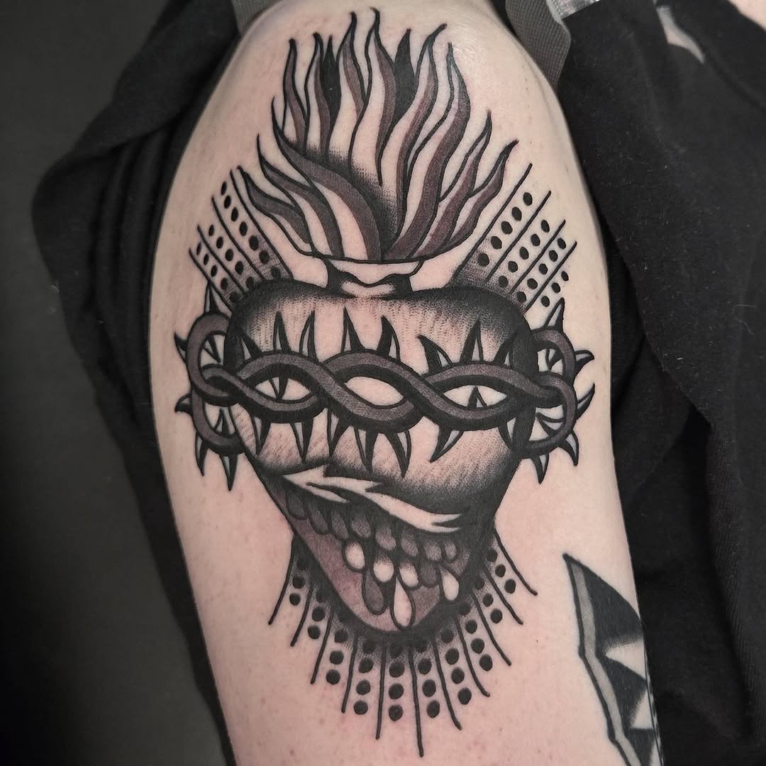 Tattoo by @dekeharms — american_traditional, black_and_grey
