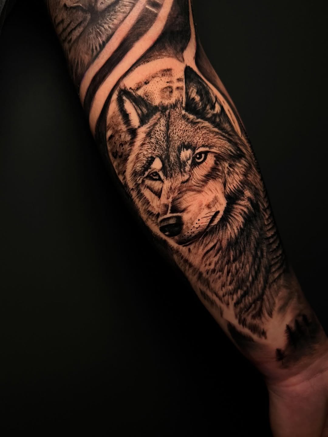 Tattoo by @rex.ink98 — realism, black_and_grey