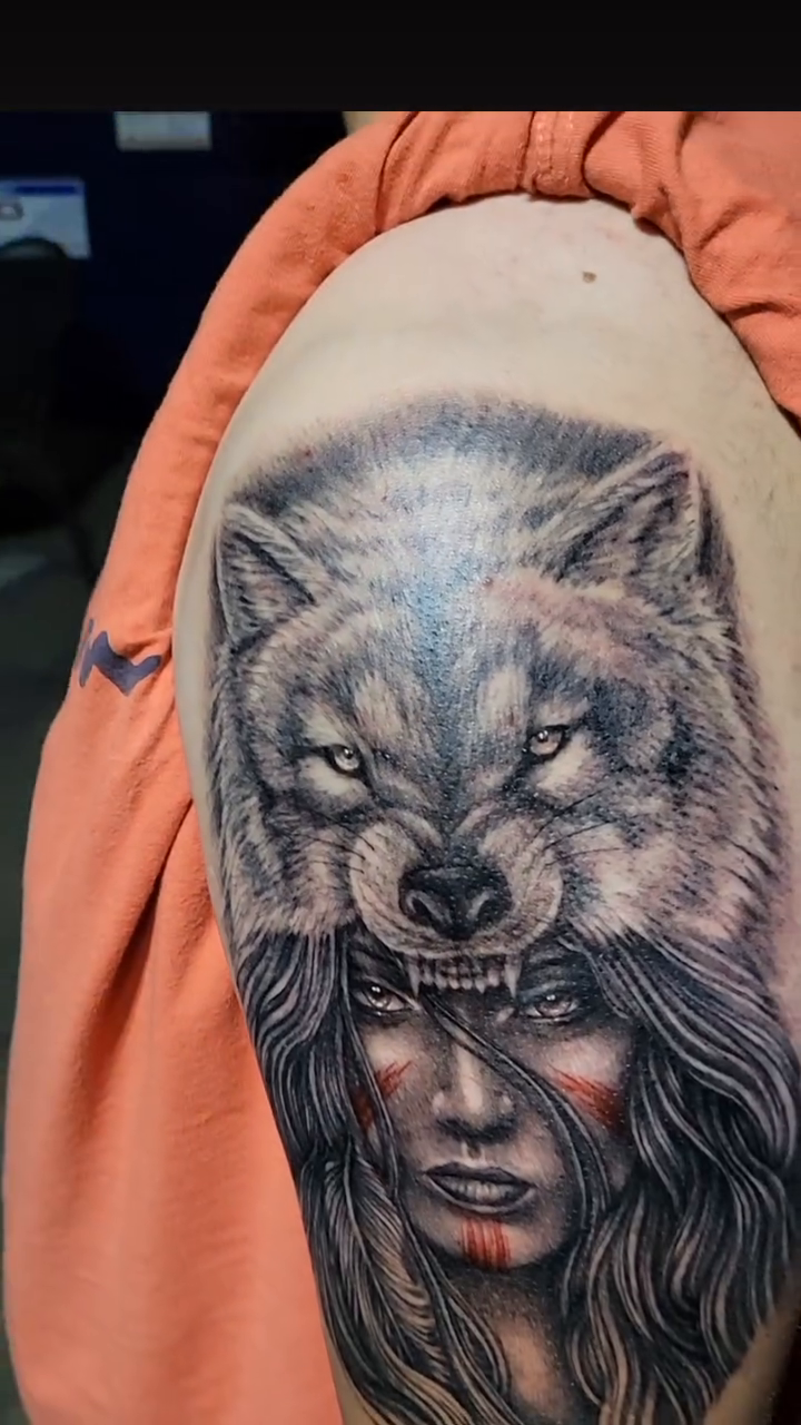 Tattoo by @austinberrytattoos — realism, black_and_grey
