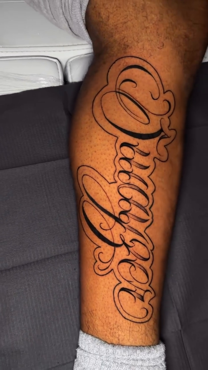 Tattoo by @payasoink402 — lettering_script