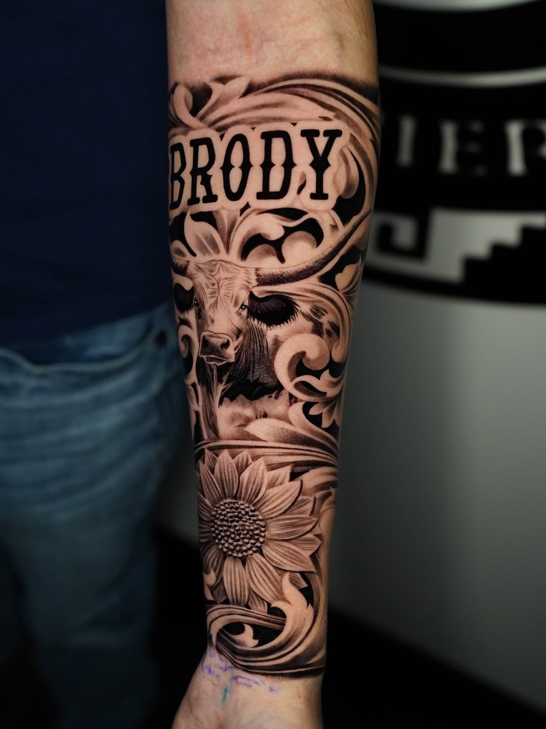Tattoo by @salvador.tattoos — black_and_grey, realism