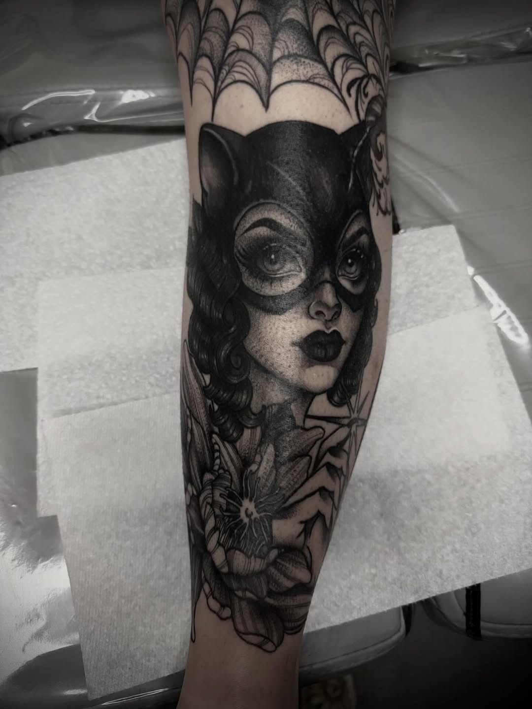Tattoo by @inkandivvy — realism, black_and_grey