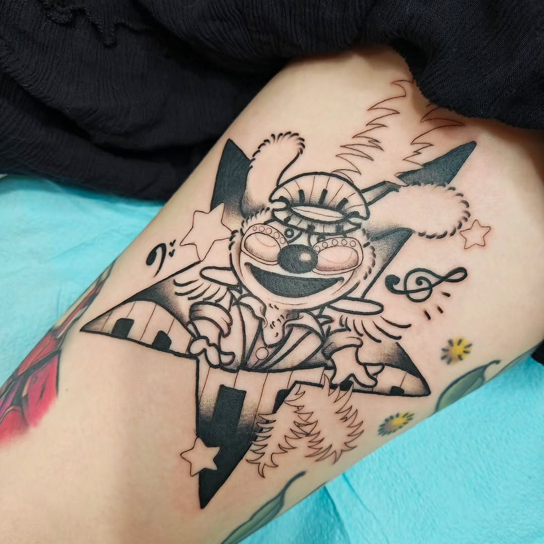 Tattoo by @leximakestattoos — new_school, black_and_grey