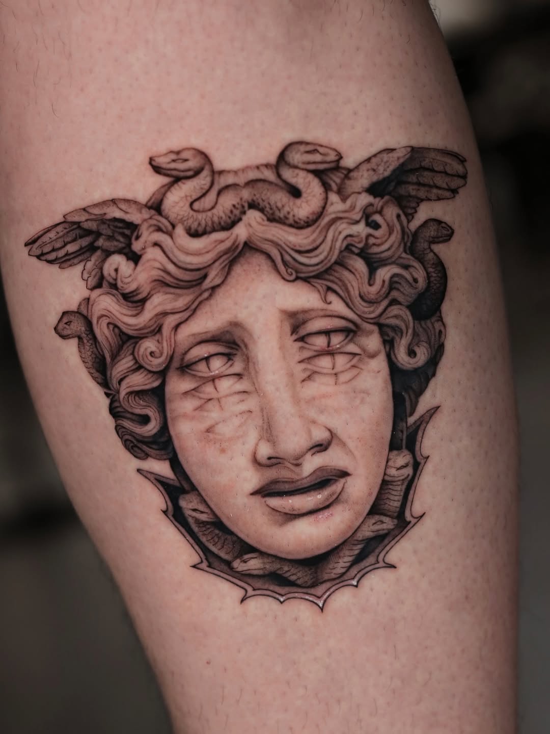 Tattoo by @stevefranciosa.tattoos — realism, black_and_grey