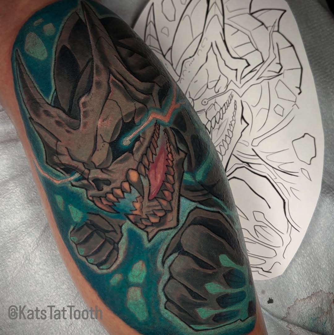 Tattoo by @katstattooth β realism, black_and_grey
