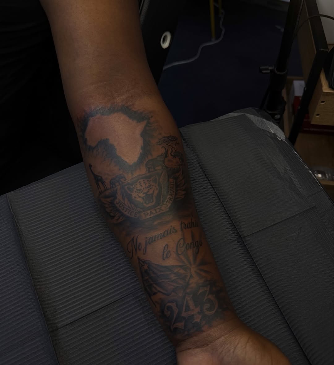 Tattoo by @inkwjuju — black_and_grey, realism