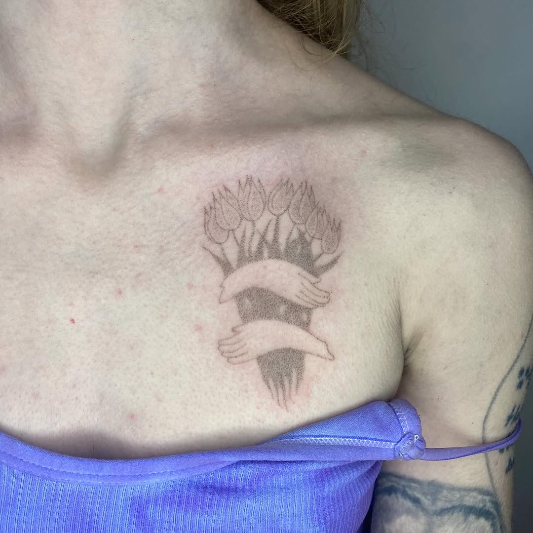 Tattoo by @hot_paws_pokes — fine_line