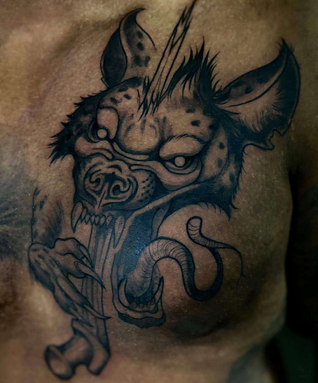 Tattoo by @chalmskinart — black_and_grey, realism