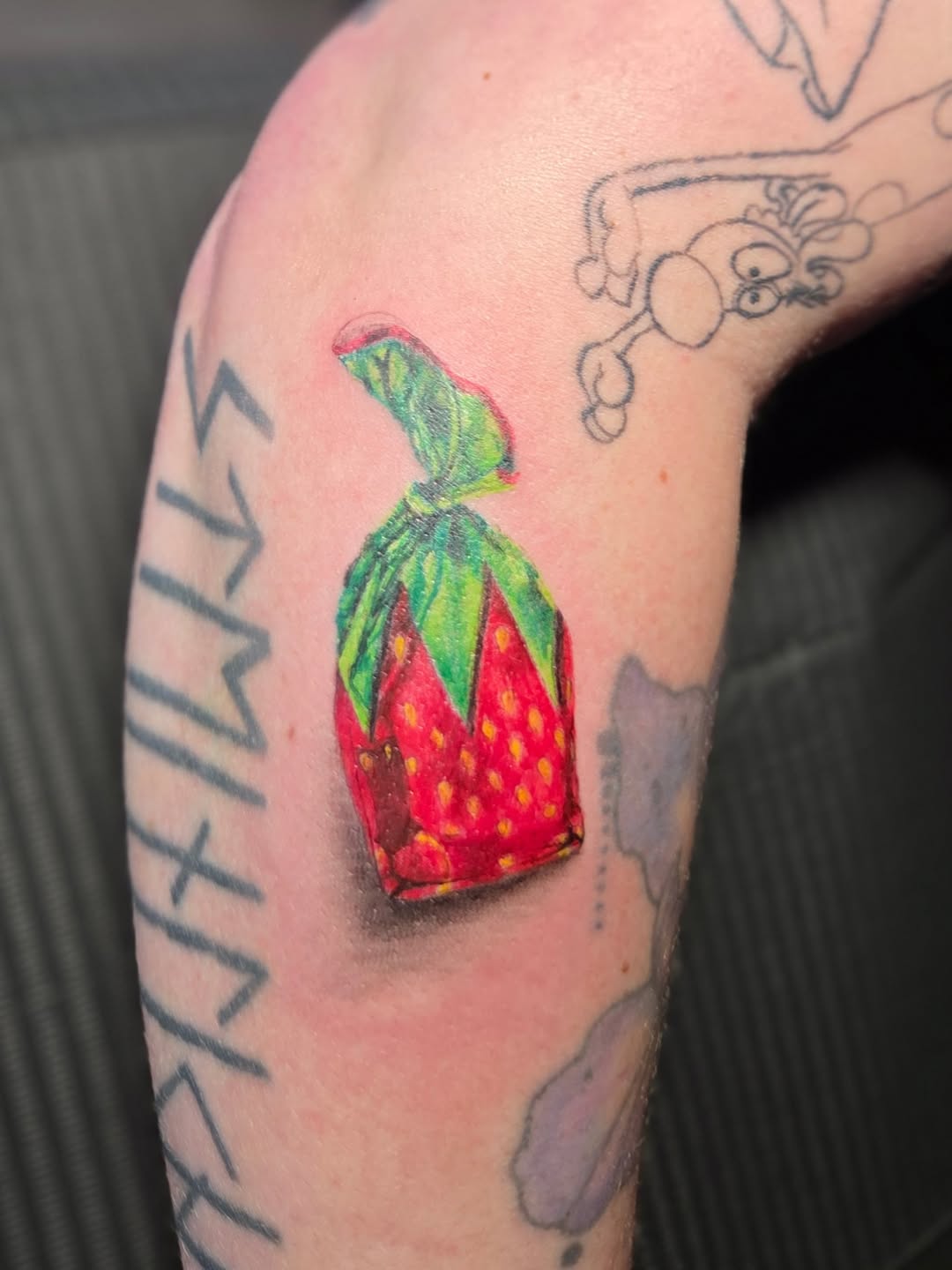 Tattoo by @jousmile_tattoos — realism, trash_polka
