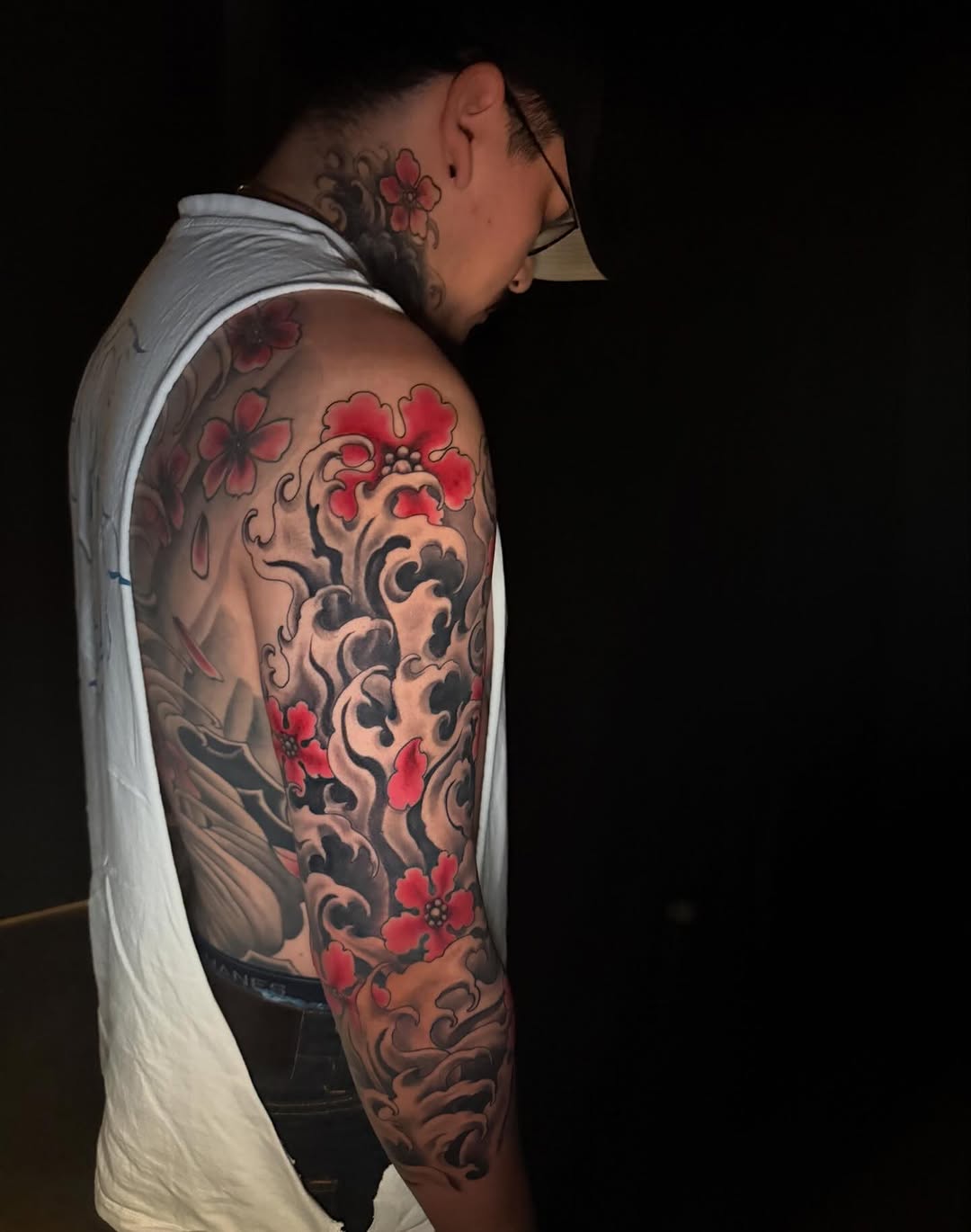 Tattoo by @skerrybrownie — japanese_irezumi, black_and_grey