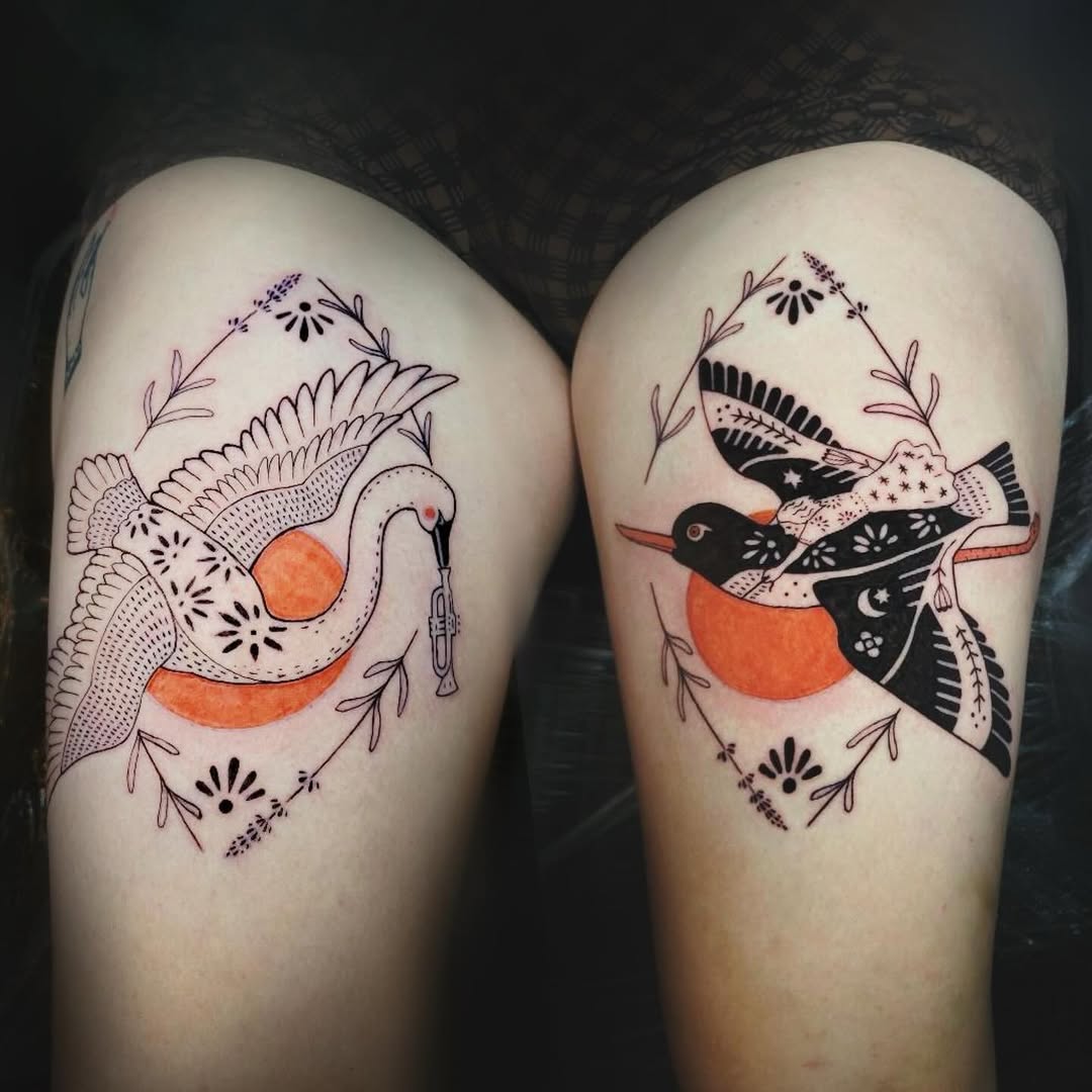 Tattoo by @aileas.ink — illustrative, black_and_grey