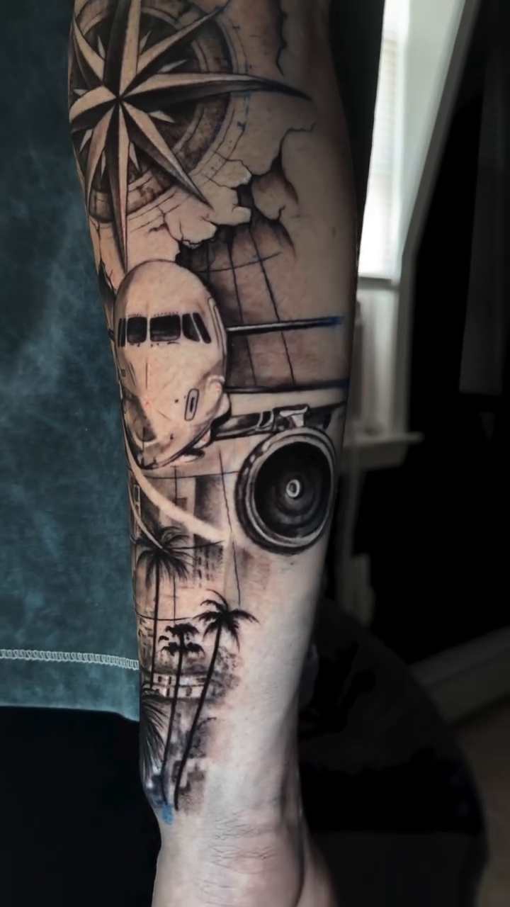 Tattoo by @melii.tatt — realism, black_and_grey