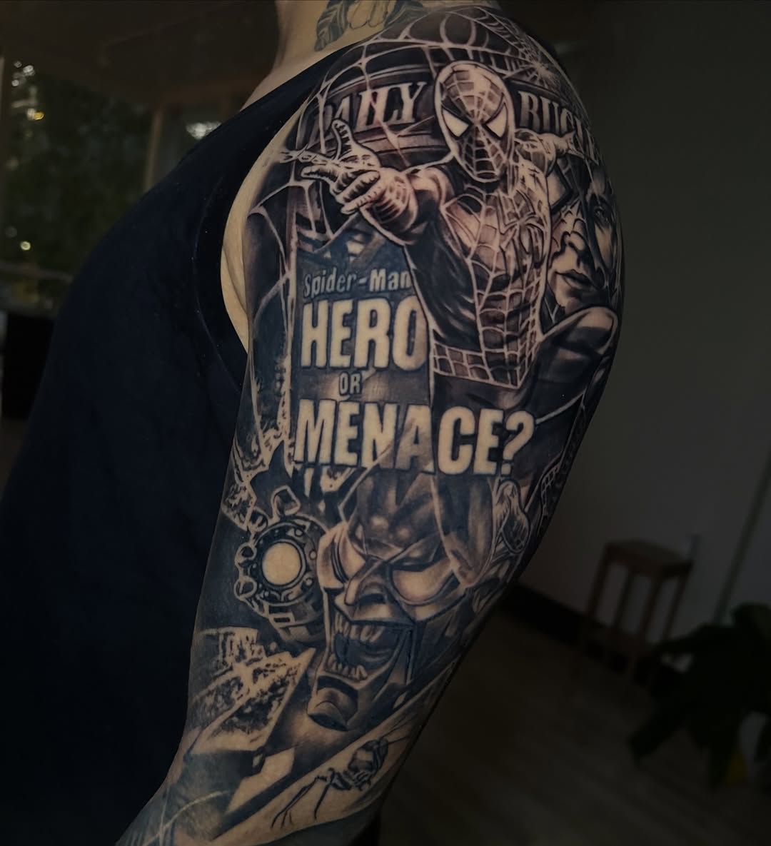 Tattoo by @jonstattoos — realism, black_and_grey