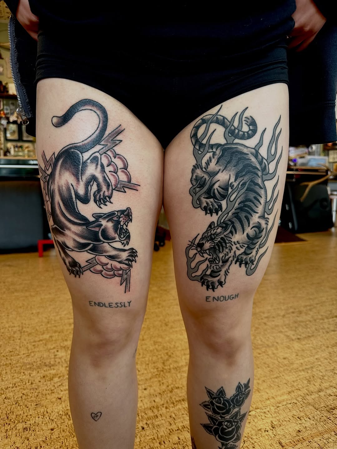 Tattoo by @teddybtattoos — american_traditional, black_and_grey