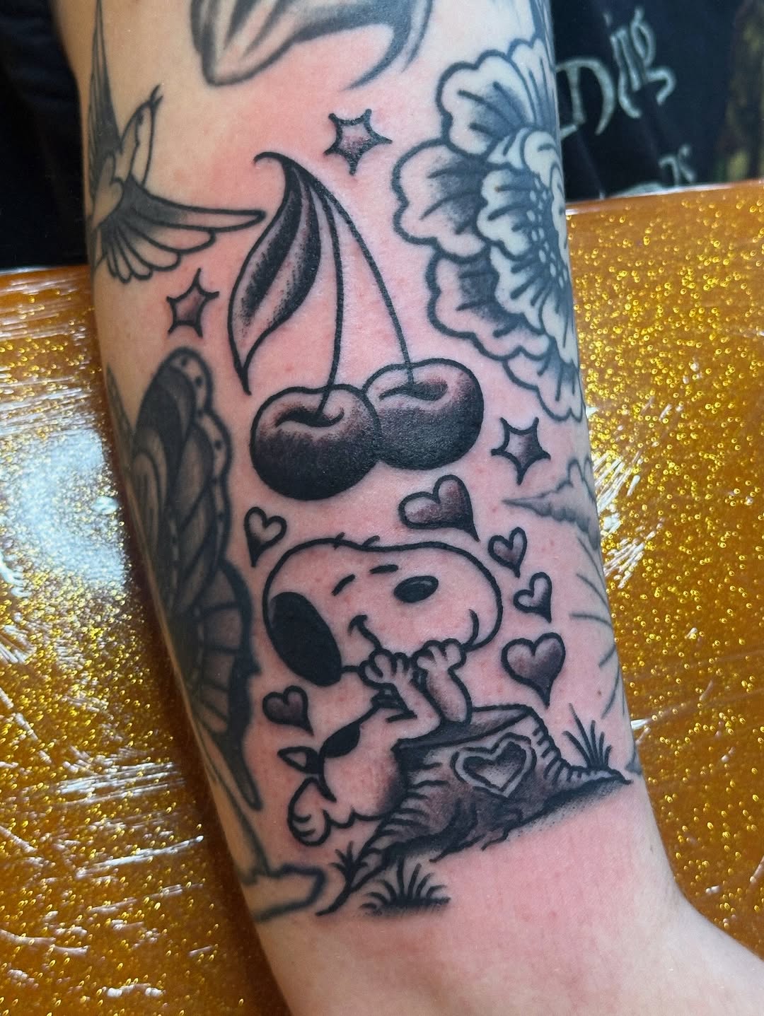 Tattoo by @lindseebeetattoo โ american_traditional, anime