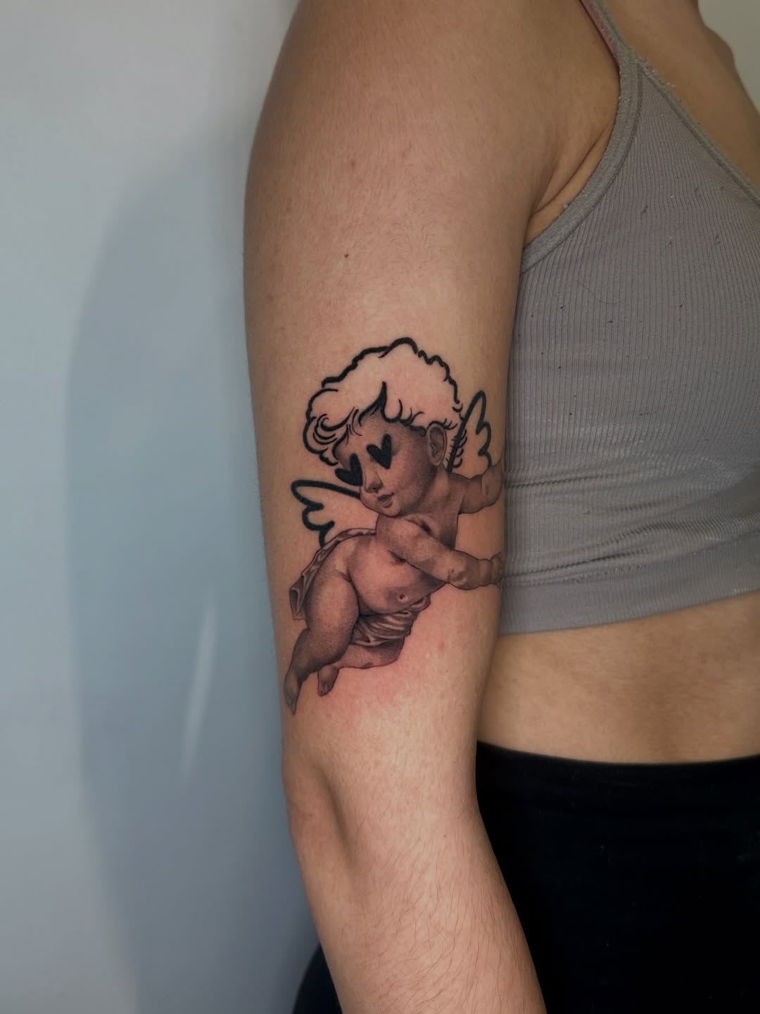 Tattoo by @dirtydianna_tatts โ black_and_grey