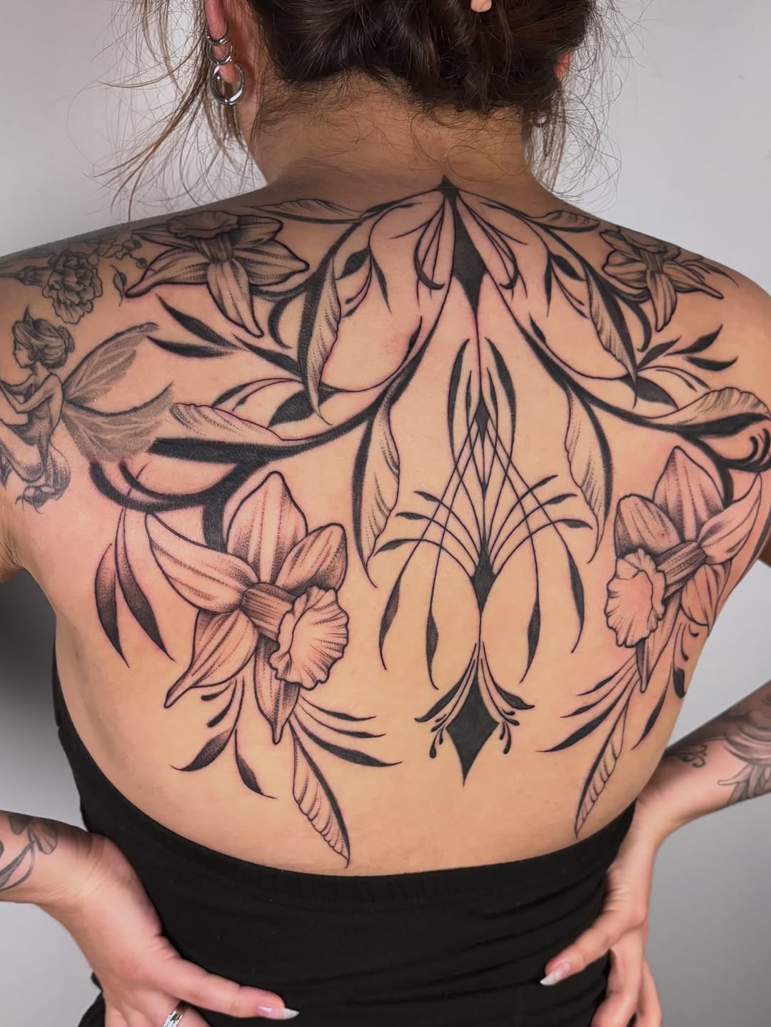 Tattoo by @thora_lorelei — black_and_grey, ornamental