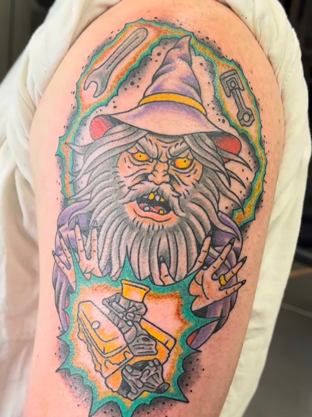 Tattoo by @kumathetattooer — american_traditional, new_school