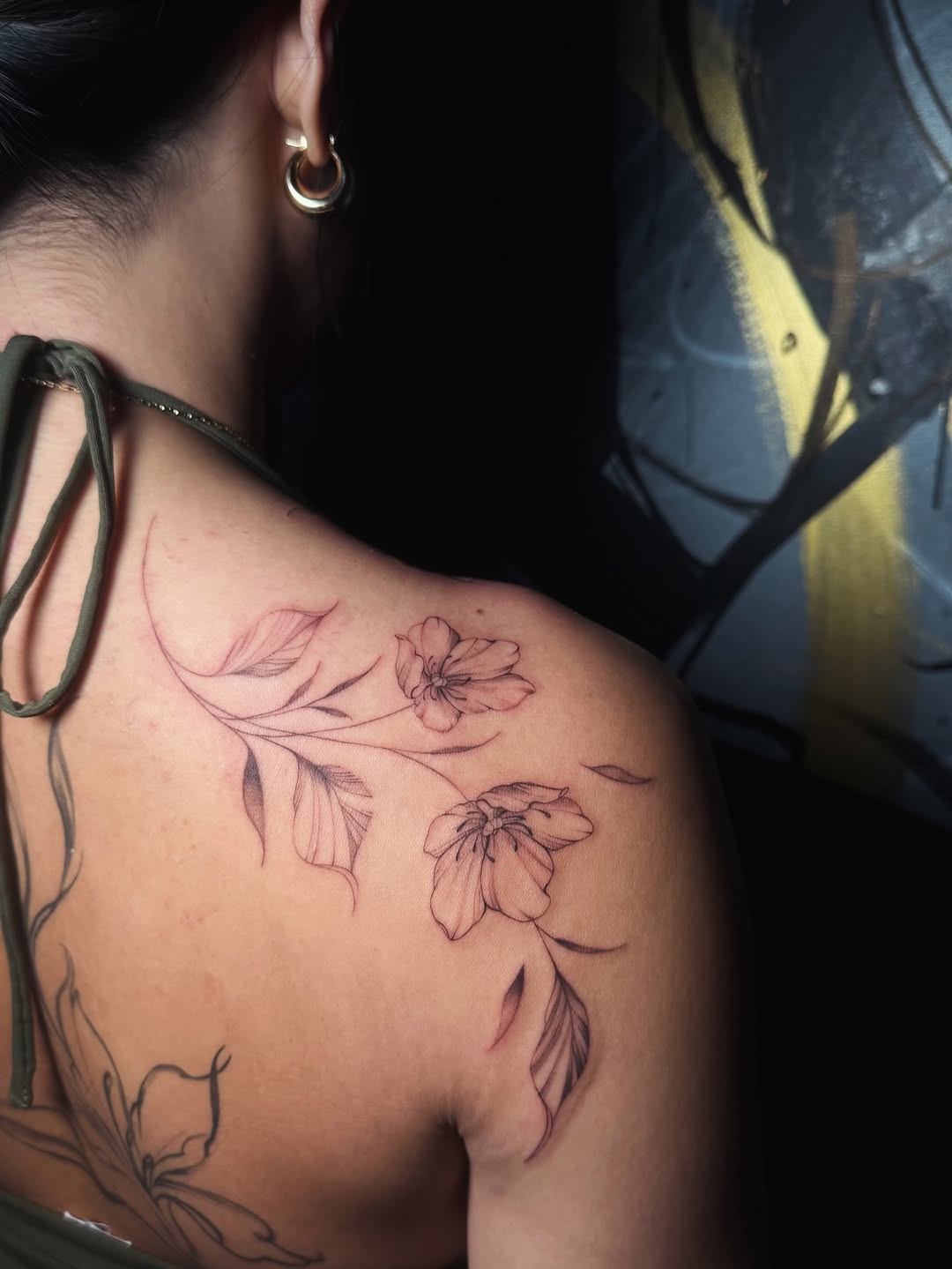 Tattoo by @cel.lee — fine_line, black_and_grey
