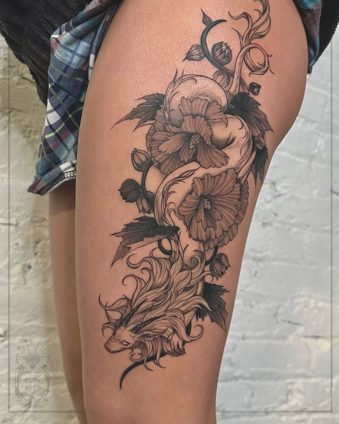 Tattoo by @scaitattoo โ black_and_grey