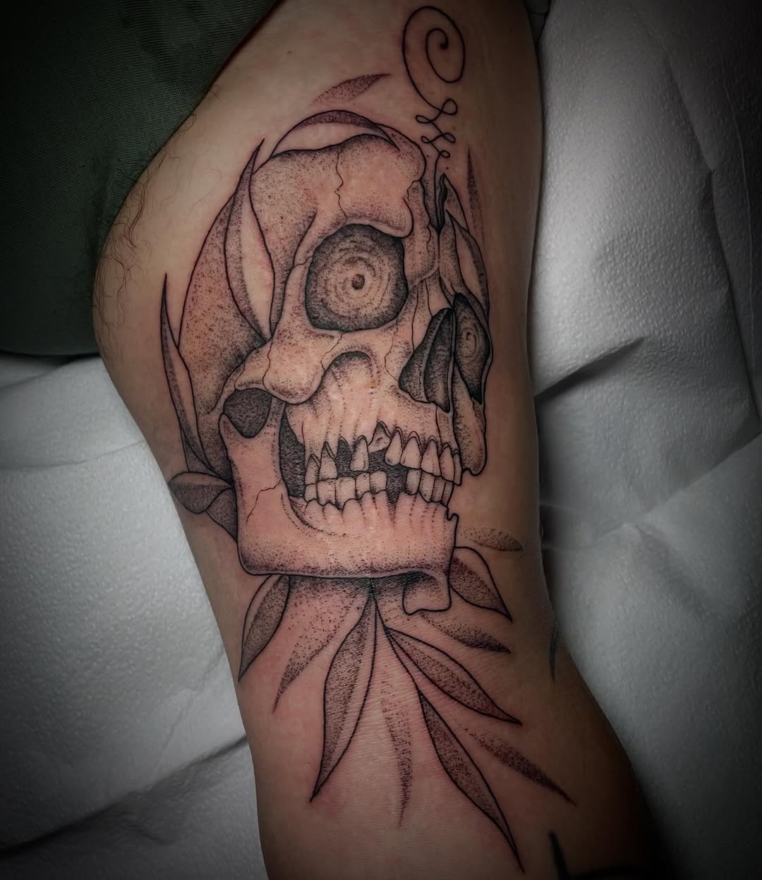 Tattoo by @tyler.shults โ dotwork, black_and_grey