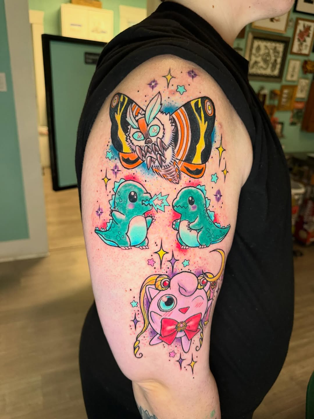 Tattoo by @blackcatcrap — new_school, anime