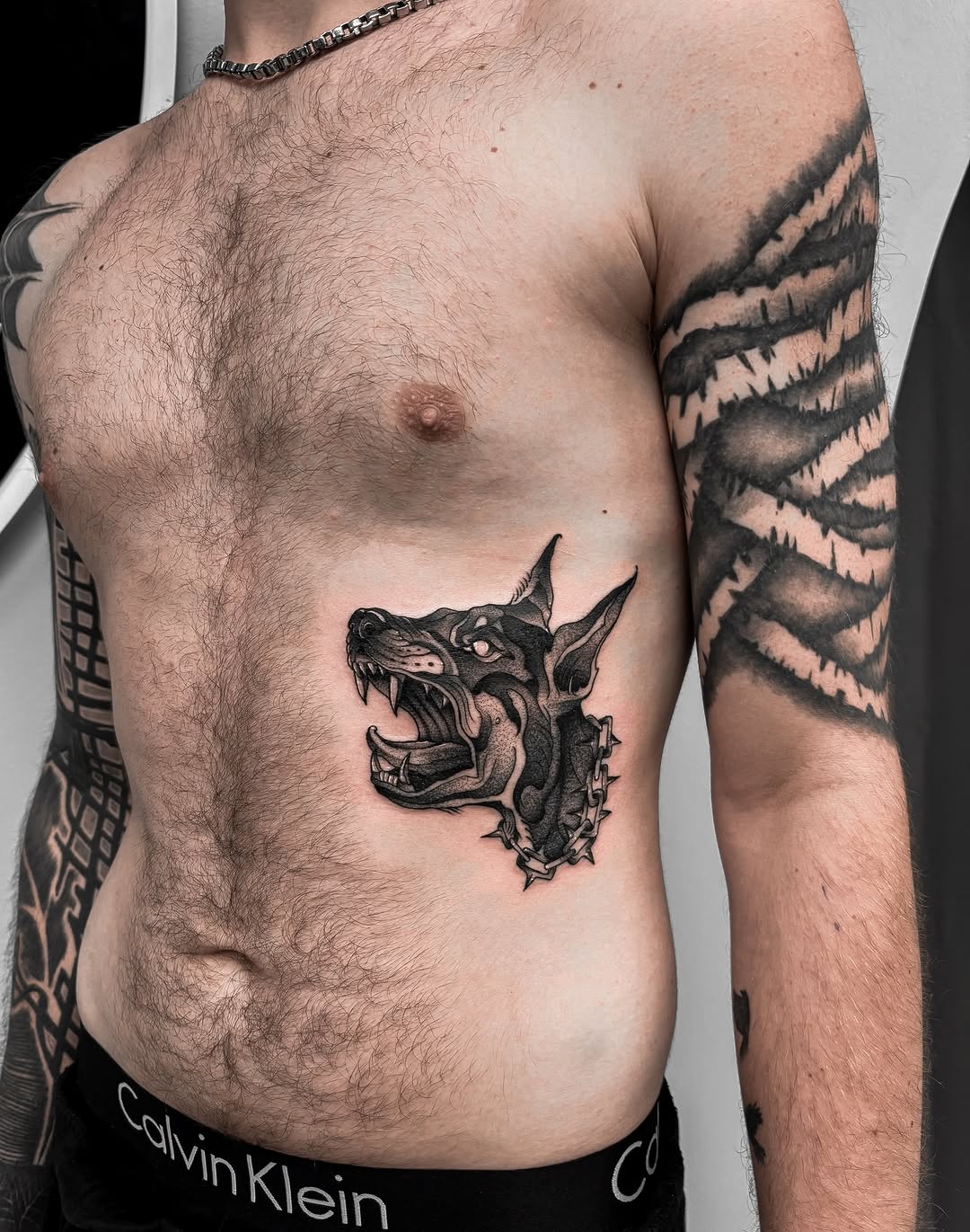 Tattoo by @jadeddesireetattoo — blackwork