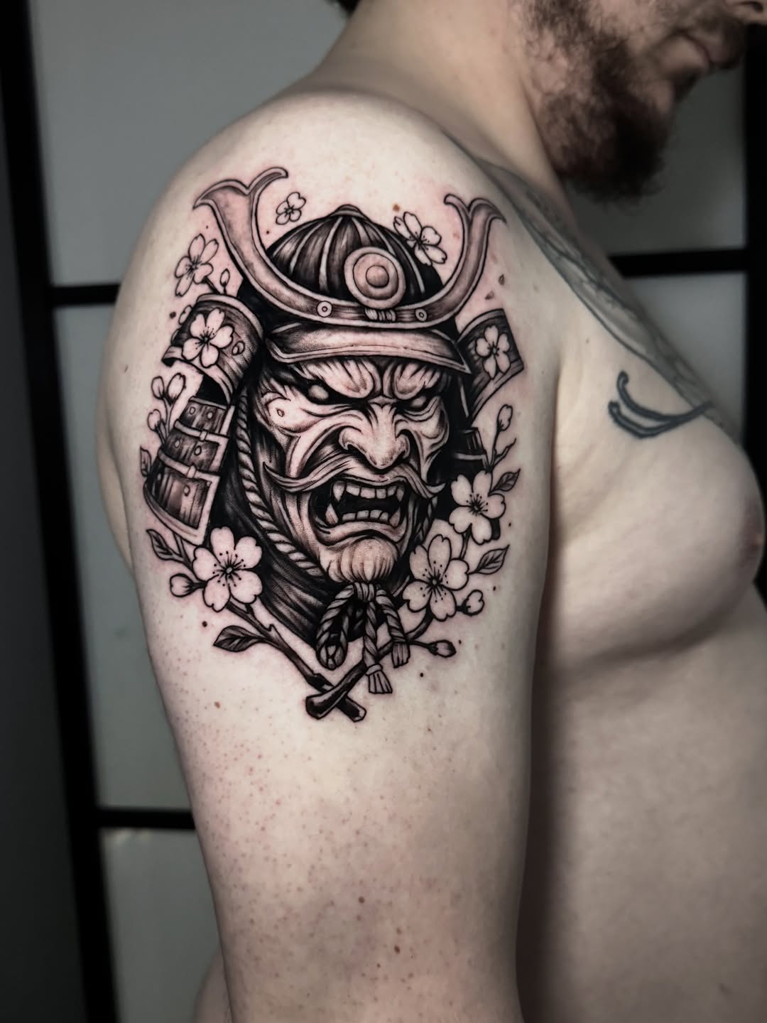Tattoo by @beth.tattooink — japanese_irezumi, black_and_grey